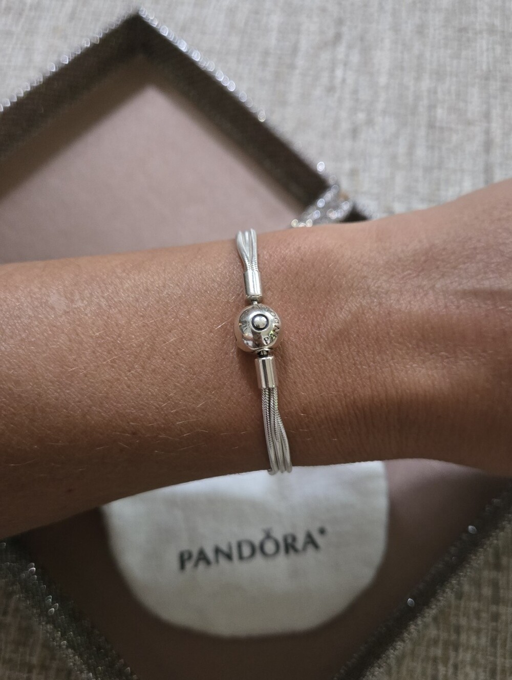 Pandora Moments Multi Snake Chain Sterling Bracelet